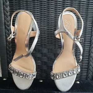 Silver dress up shoes